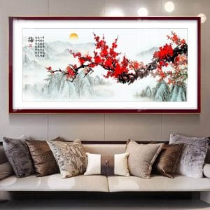 Tranh Decor Hoa Đào H01