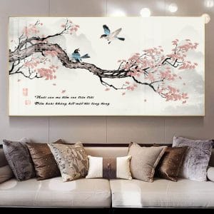Tranh Decor Hoa Đào H12