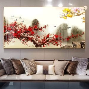 Tranh Decor Hoa Đào H09