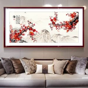 Tranh Decor Hoa Đào H02