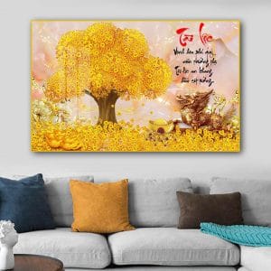 Tranh Decor Cây Tiền C08