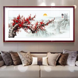 Tranh Decor Hoa Đào H17