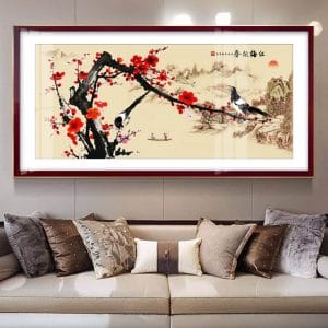 Tranh Decor Hoa Đào H19