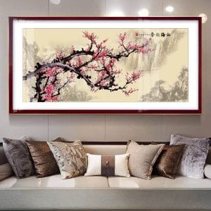 Tranh Decor Hoa Đào H15