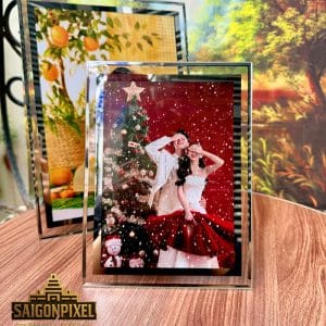 Ảnh Để Bàn Khung Pha Lê Cao Cấp 20x30cm