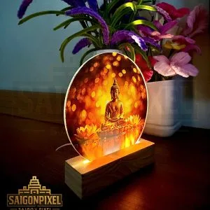 Ảnh Mica Đế Đèn Tròn